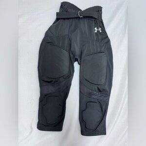 Under Armour Padded Football Pants Youth XL Black Integrated Girdle Compression